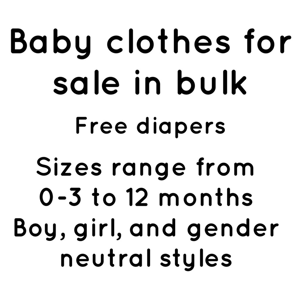 Baby clothes and accessories for sale in bulk